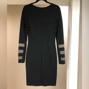 Venus Mesh Detail Bodycon Dress Black Size M
